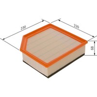 Bosch F 026 400 451 Luftfilter FüR Volvo XC90 275 Staubpartikelfilter
