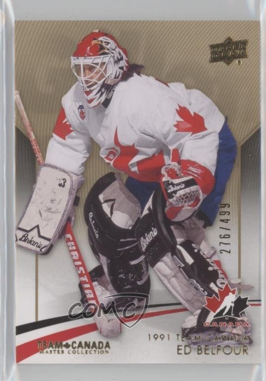 2015 Upper Deck Team Canada Master Collection 276/499 Ed Belfour #4 HOF av1