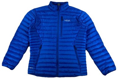 Rab Microlight Down Jacket Men's Large Royal Blue Full Zip Pertex Quantum