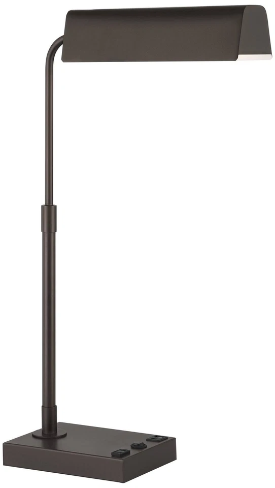 360 Lighting Harris 25 1/2" USB and Outlet Modern Pharmacy Desk Lamp - Image 2 of 4