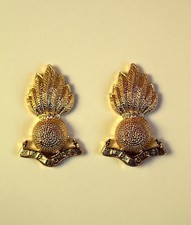 Royal Artillery Collar Titles British Army Military No1 ORS Dress Uniform Badge
