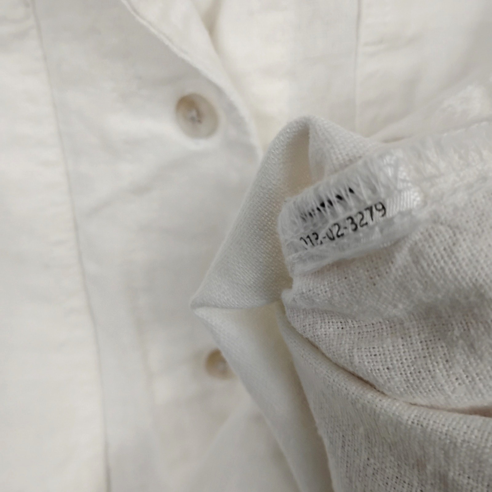Universal Thread Button Down Shirt XS White Linen… - image 5