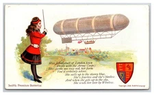 Swifts Premium Butterine Advertising Girl Airship blimp dirigible OLEOMARGARINE