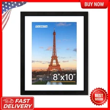 8x10 Picture Frame 1 Pack, Photo Frame with HD Plexiglass, Display Pictures