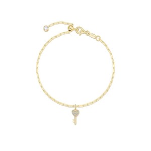Authentic BRAND Lafonn Yellow Gold Plated Key To Forever Delicate Bracelet B2007CLG68