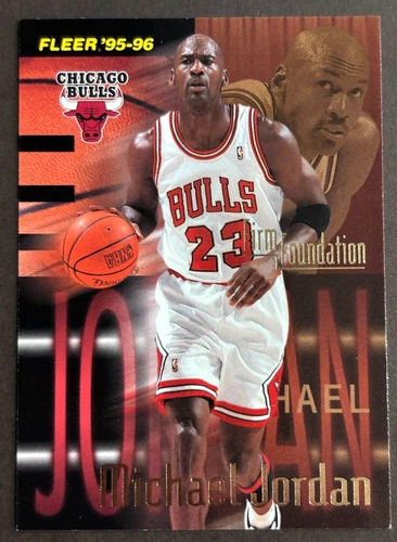 1995-96 Fleer - #323 Michael Jordan Firm Foundation Chicago Bulls
