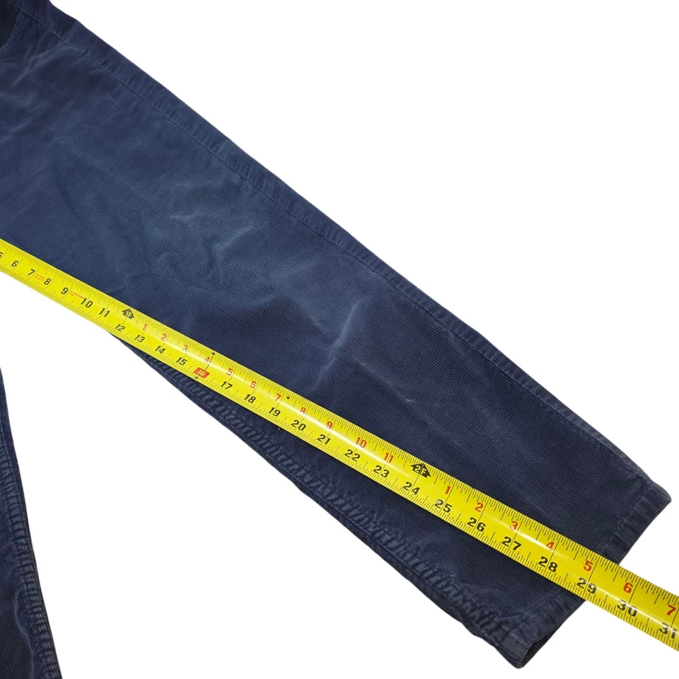 Pantalones de pana Guess para mujer 32 (29) azules tiro alto ajustados cónicos mezcla de algodón EE. UU. Foto 4 de 4