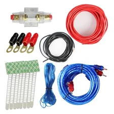 12 Gauge Car Copper Audio Cable Kit Amplifier Install Amp Wiring Sub RCA & Fuse
