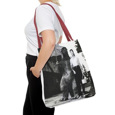 Godzilla On Lunch Break With Actress Yoko Weird Photo Style Bag Shopping Tote