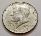 1967 John F Kennedy ERRORS Half Dollar 40% Silver 50c         (X025)