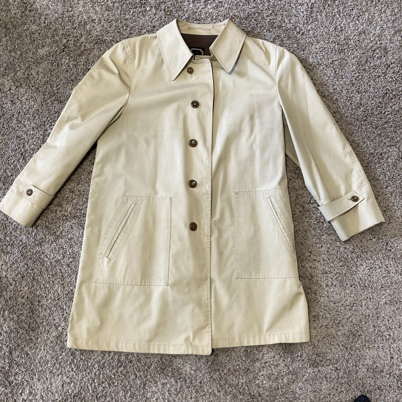 Manteau trench homme vintage Christian Paris Dior beige taille 42R