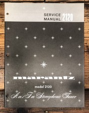 Marantz Model 2120 Tuner Service Manual Original