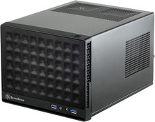 Technology Ultra Compact Mini-Itx Computer Case with Mesh Front Panel Black SST