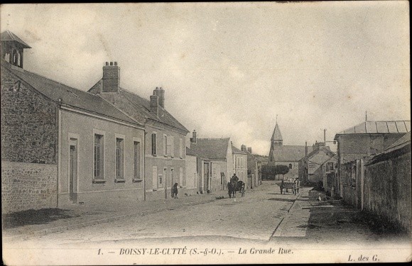 Ak Boissy le Cutté Essonne, La Grande Rue - 2634780