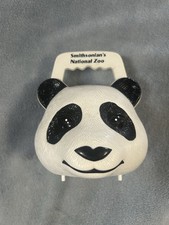 Vintage Smithsonian's National Zoo Plastic Reusable Lunch Box USA panda face