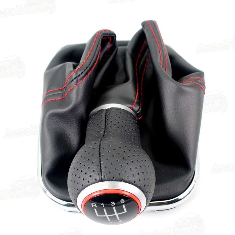 5 Speed 12mm Car Gear Shift Knob With Boot For VW Bora MK4 Golf 4 Jetta 4 98-06 Foto 2 de 4