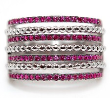 2CT Treated Ruby 925 Solid Genuine Sterling Silver Ring Jewelry Sz 6,7,8 ZB8