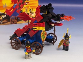 LEGO Knights 6043 Dragon Catapult Castle Dragon Defender + BA