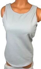 32 Degrees Cool Ladies' Pearl Blue Soft Ribbed Fabric With Built in Bra S. NWOT