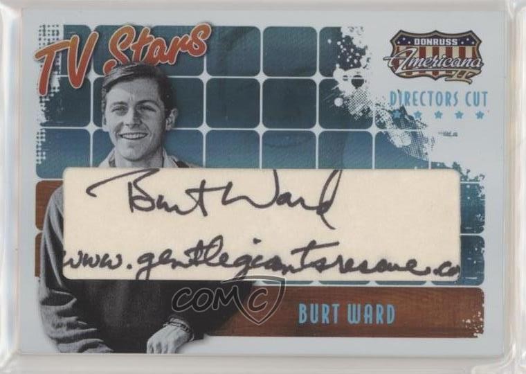 2008 Donruss Americana II TV Stars Director's Cut /119 Burt Ward #TS-BW Auto 0c3