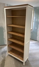 IKEA Hemnes Solid Pine Bookcase - White Stain/Brown