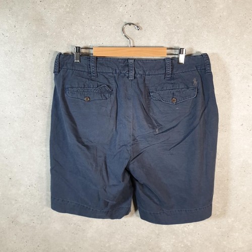 Vintage Ralph Lauren Polo Shorts Jorts Chino Cargo Men’s W36 Navy Blue Baggy
