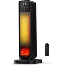 2026 New Space Heater, 1500W Portable Heater with Remote, Quiet Heating 