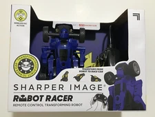 Sharper Image Robot Racer Remote Control Transforming Robot -Blue- NEW