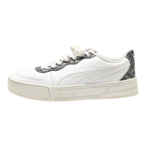 PUMA Skye 2021 Platform Trainers White Leather 368882-02 Womens UK 6 - Picture 2 of 6