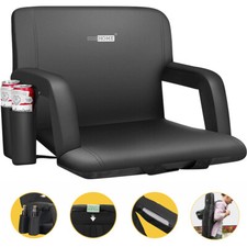 1pcs 24.5'' Stadium Seat Competition Bleacher Chair Cushion 6 Reclining Position