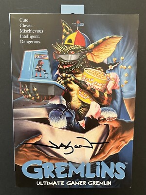 NECA GREMLINS Ultimate Gamer Gremlin 7'' Action Figure Signed Jason Edmiston