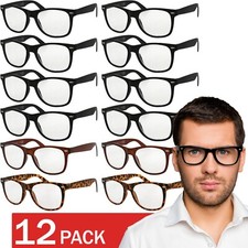 Reading Glasses Mens Womens Reader 12 Pack Style Frames Style NEW Retro Look