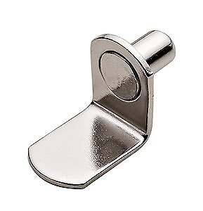 Nickel Shelf Support Bracket 1/4 Inch Pack of 50