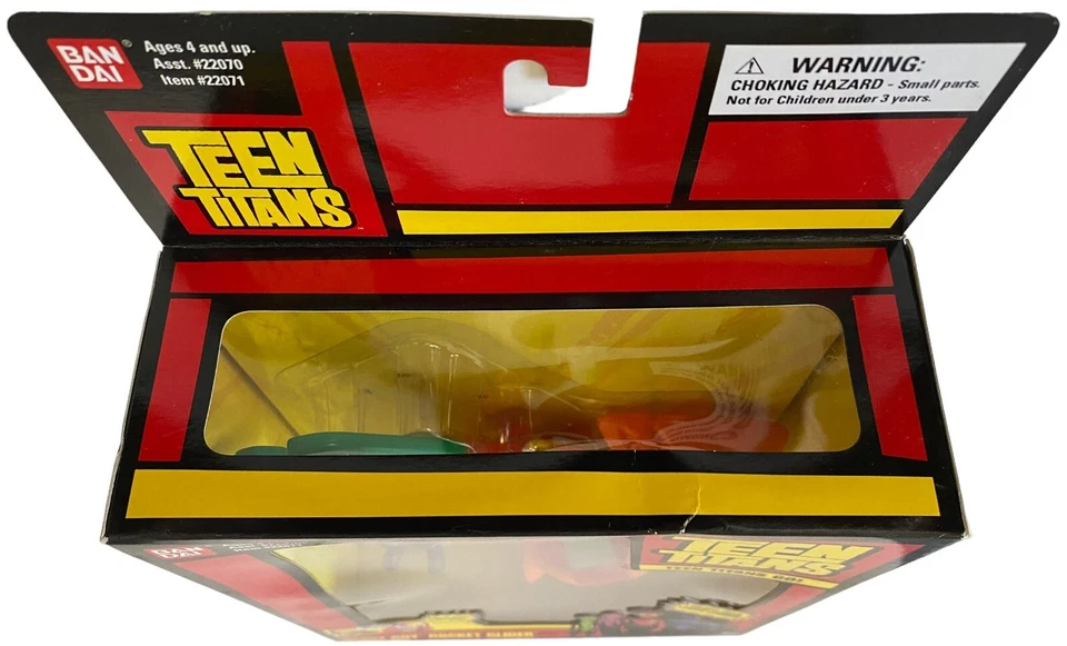 Conjunto de figura de acción y vehículo Teen Titans Beast Boy Rocket Glider NUEVO Bandai 2004 Foto 3 de 4