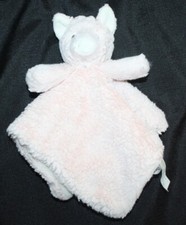 Kellytoy pink pig plush lovey security blanket rattle