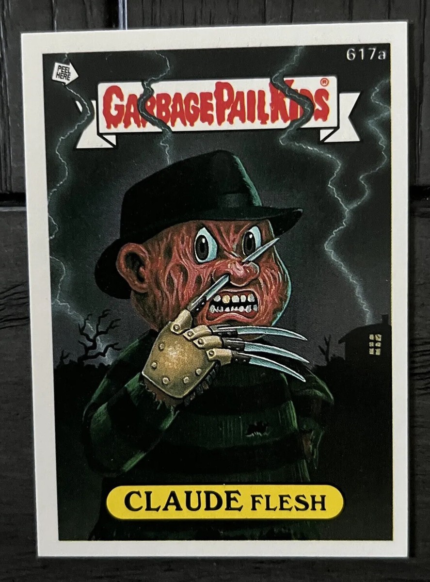 1988 Garbage Pail Kids 15th Claude Flesh 617 a b Slasher