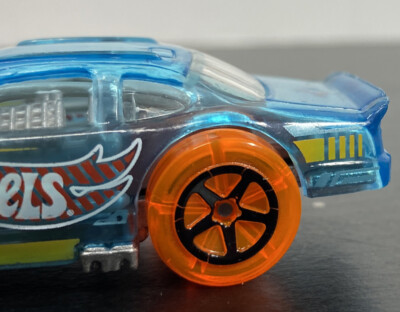 Hot Wheels Stockar Translucent Clear X-Raycers Stock Blue Orange