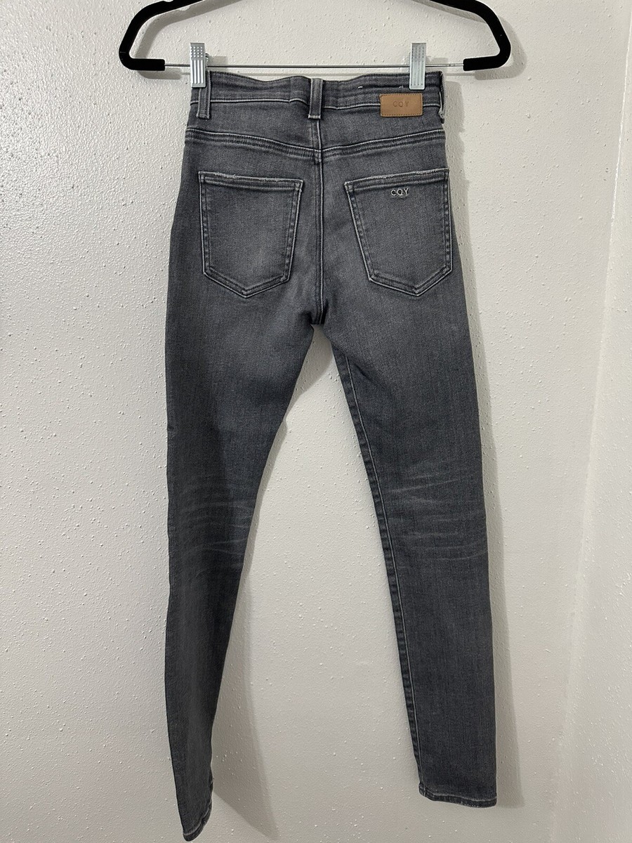CQY Palme Heavenly High-Rise Skinny Gray Size 24 View 5