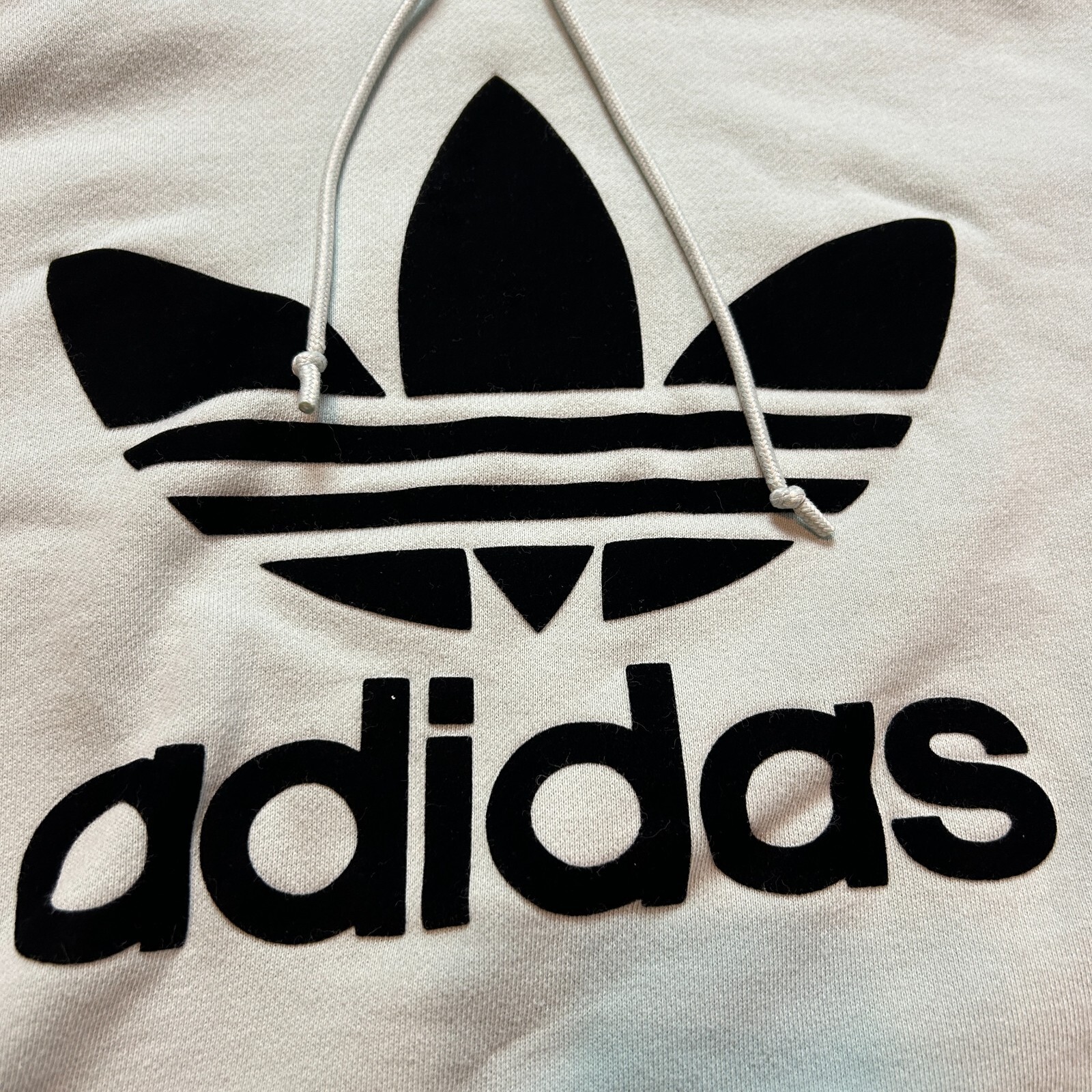 Adidas Crop Top Hoodie Sweatshirt Long Sleeve Blue Women's Size Small thumbnail 2