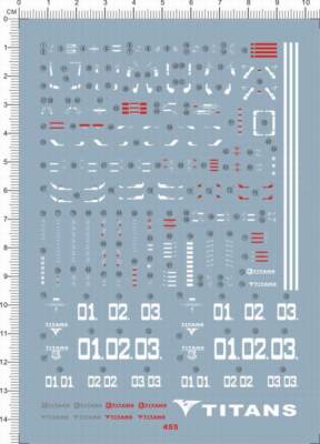 Super Detail Up 1/144 RG RX-178 MK-II GDM Model Kit 455 Water Slide Decal