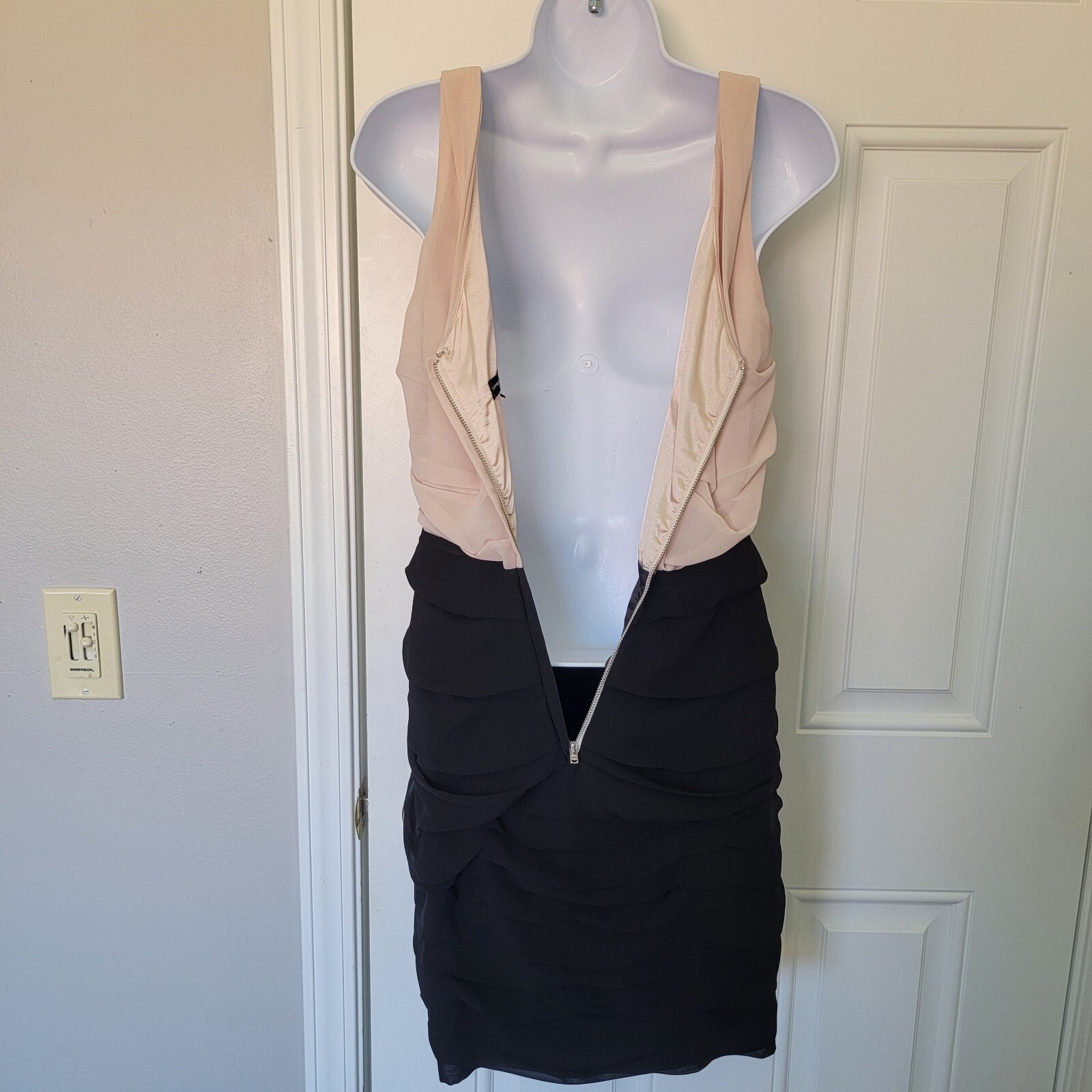 Express Design Studios Draped Sleeveless Pink Bla… - image 4