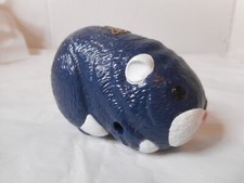 2010 Kingsley Blue White Zhu Zhu Pets Burger King Toy Works Runs 3"