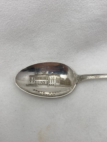 Sterling Silver .925 ~ "Boston" Faneuil Hall Souvenir 5 3/4" Spoon - Picture 6 of 12
