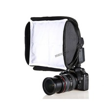 23cm 9in Mini Portable Foldable Softbox Diffuser For Speedlight Speedlite Flash