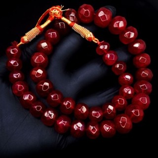 Amazing Cut Red Ruby 600.00 Cts Beaded Dazzling Necklace Jewelry VK 24 E632