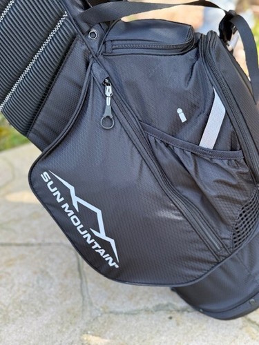 Sun Mountain 3.5LS Stand Bag with 4 Way Divider Top "Brand New" BLACK - Picture 11 of 24