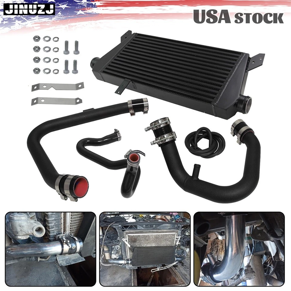 Upgrade Front Mount Intercooler Kit For 1996-2001 VW Passat Audi A4 B5 1.8T BK Foto 3 de 4