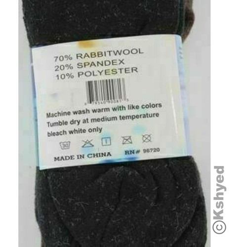 3 Pairs Mens Winter Heavy Duty Thermal Rabbit Wool Boot Crew Socks Size 10-15 - 第 4/6 張圖片