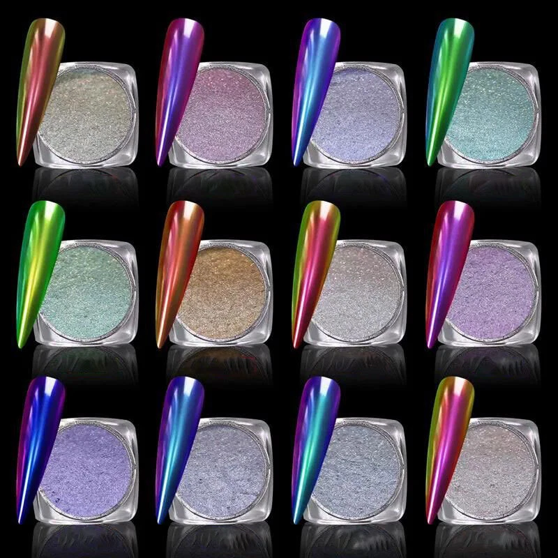LOVENAILS Flip Flop Chrome Pigment Nailart Mirror Shine Puder Naildesign Nails Pulver