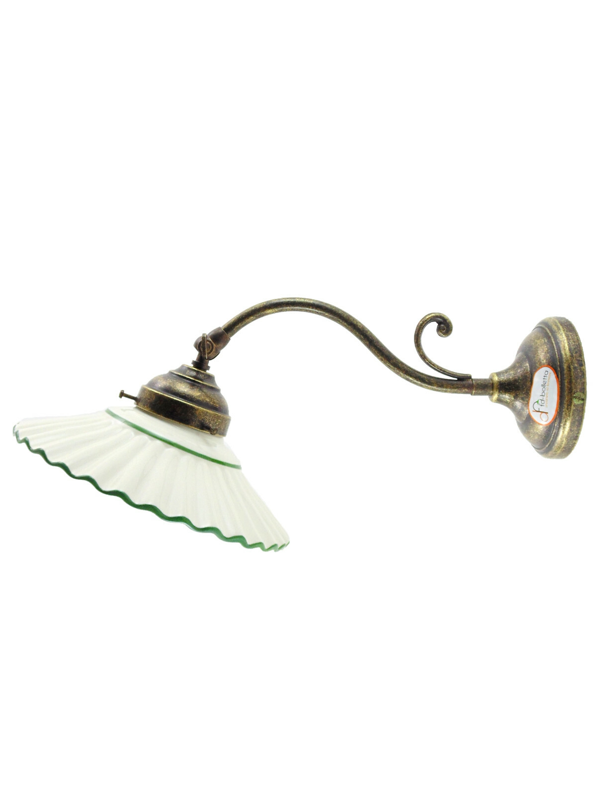 Applique AM32 Ottone e Ceramica | Lampada Liberty Prezzo Offerta